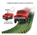 Pista De Dinossauro Track Monta Desmonta 52 Peças Educativa