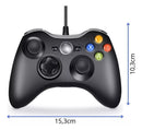 Controle  Com Fio Xbox Android Cor Preto console