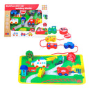 Brinquedo Infantil Educativo Cidade Carrinho De Madeira