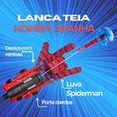 Brinquedo Homem Aranha Luva Lança Teia Dardos Spider-man
