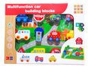 Brinquedo Infantil Educativo Cidade Carrinho De Madeira