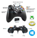 Controle  Com Fio Xbox Android Cor Preto console