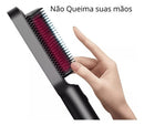 Escova Alisadora Pente Cabelo Modela 5 Temperaturas Bivolt