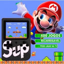 Mini Vídeo Game Nintendo Vídeo Portátil 400 Jogos Sup Retrô Clássicos Antigos Anos 80 com Controle Para 2 Pessoas