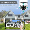 Câmera wifi ip sem fio giratória 360 com encaixe lampada bocal rosca yoosee ptz full HD visão noturna segurança - bivolt