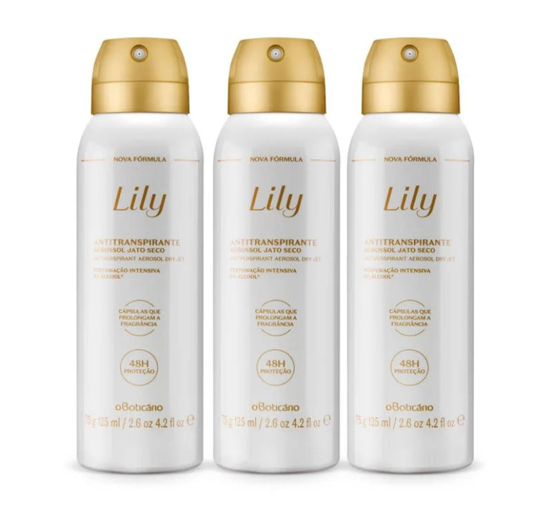 ANTITRANPIRANTE  AEROSOL LILY 125ML BOTICARIO