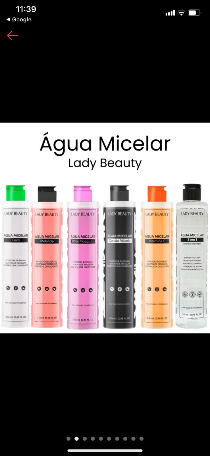 Água Miscelar 5x1 Lady Beauty 310ml