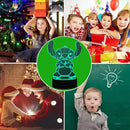 Luzes noturnas Stitch, presentes de costura – Controle remoto inteligente LED 3D, luz de ponto de 16 cores para decoração de quarto infantil, presente de dia das crianças
