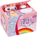 HmiL-U Banco roubando dinheiro, cofrinho para crianças, cofrinho para economizar dinheiro, roubo automático de dinheiro com fala em inglês, presente criativo (gato sorte)