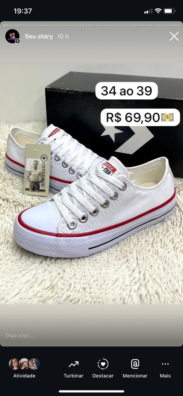 ALL STAR FEMININO BRANCO