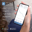 Greater Goods Composição corporal digital em escala preta, calcula peso, IMC, gordura corporal, massa muscular e peso da água, projetado em St. Louis, aplicativo interno para Android e iPhone (preto)