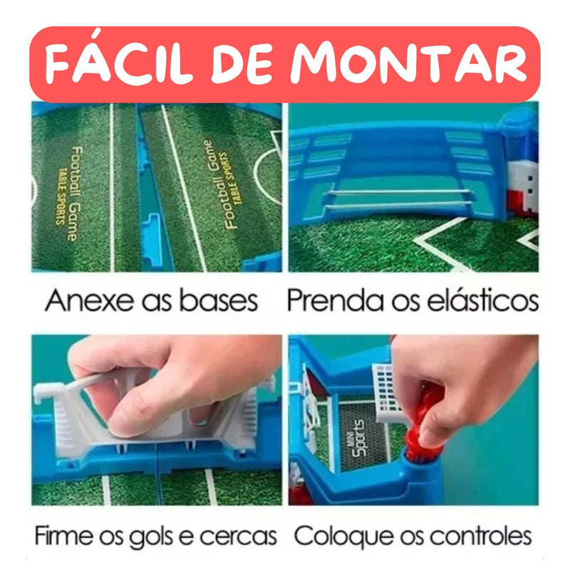 Futebol De Mesa Lançador Tabuleiro Jogo Gol Infantil Pinball