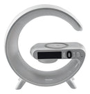 Luminária G-speaker Som Bluetooth 10w Carregador Indução Rgb Cor Branco