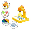 Projetor Infantil De Desenhos Mesa Pra Pinturas + Canetinhas