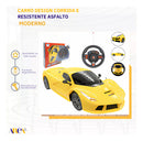 Carrinho De Controle Volante Corrida Veloz Racing Ferrari