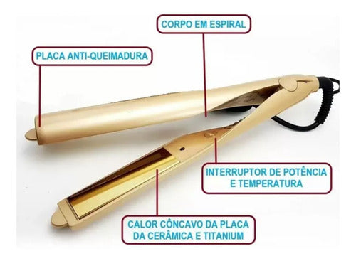 Prancha Modeladora Cabelo Profissional 230c - Preto