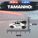 Carrinho De Polícia De Controle Veloz Solta Fumaça Com Luz