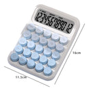 Desktop Mechanical Calculator 12 Digits For Gradient Blue