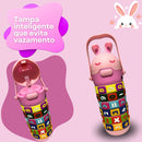 Garrafinha Agua Infantil Coelho Tabuada Educativa Alça