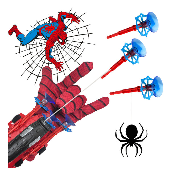 Brinquedo Homem Aranha Luva Lança Teia Dardos Spider-man