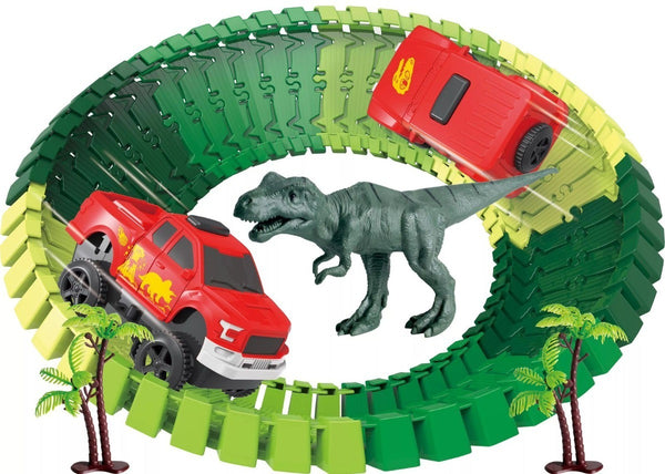 Pista De Dinossauro Track Monta Desmonta 52 Peças Educativa