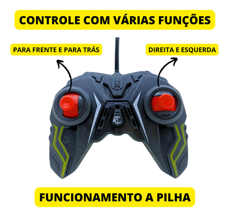 Brinquedo Carrinho Controle Remoto C/ Luz 4x4 Jeep Carro