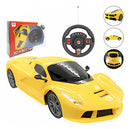 Carrinho De Controle Volante Corrida Veloz Racing Ferrari