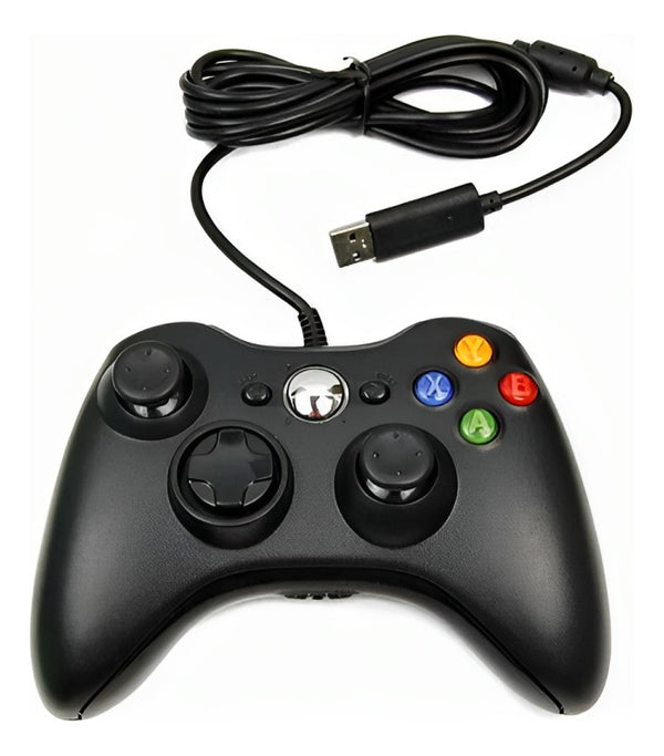 Controle  Com Fio Xbox Android Cor Preto console