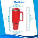 Copo Termico 1200ml Caneca Tampa Alça Canudo Grande Neymar