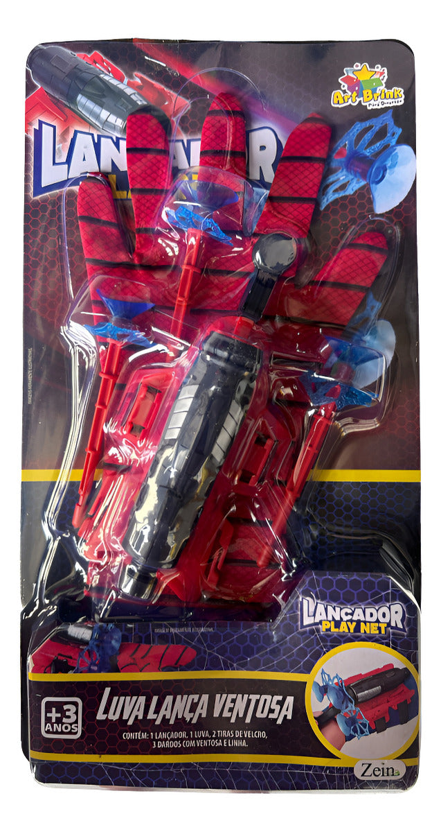 Brinquedo Homem Aranha Luva Lança Teia Dardos Spider-man