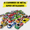 Kit Carros De Ferro Brinquedo Infantil Miniatura Colorido