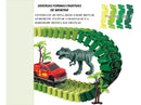 Pista De Dinossauro Track Monta Desmonta 52 Peças Educativa