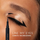 Caneta Delineadora Preta - Line My Eyes Océane Edition 1,2ml Cor Preto Efeito Mate