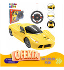 Carrinho De Controle Volante Corrida Veloz Racing Ferrari