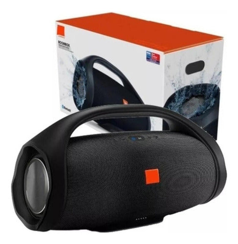 Caixa De Som Boombox Bluetooth Portátil 22cm Preto
