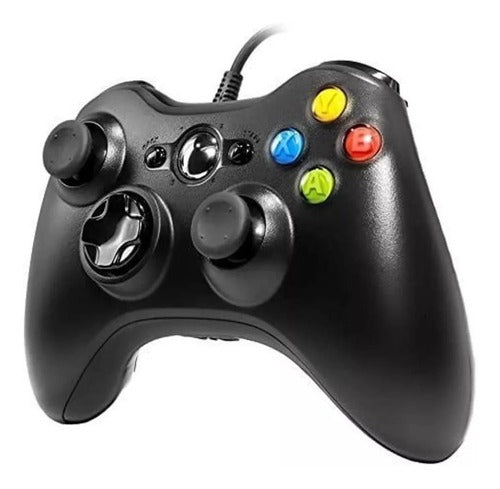Controle  Com Fio Xbox Android Cor Preto console