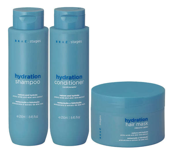 Braé Kit De Hidratação Linha Stages Hydration - 3 Produtos