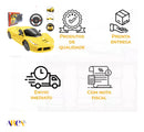 Carrinho De Controle Volante Corrida Veloz Racing Ferrari