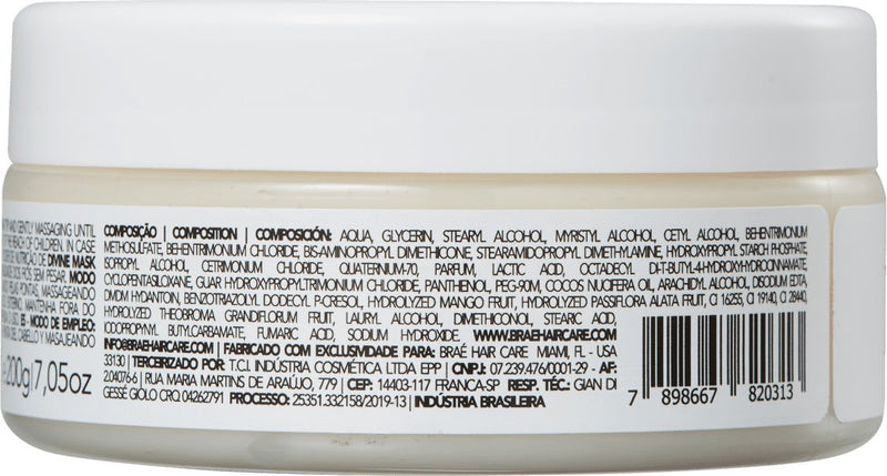 Braé Divine Care Máscara Anti-frizz - 200g