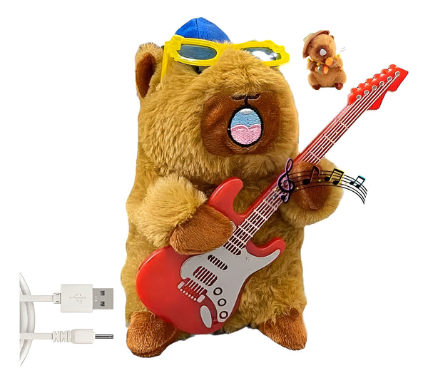 Brinquedo Interativo De Pelúcia De Capivara Dançando Com Som