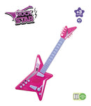 Guitarra Infantil Rock Star C/ Microfone E Luz - Rosa - Zoop
