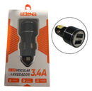 Carregador Turbo Veicular Usb Para Carro Bateria 3.4a