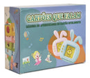 Brinquedo Card Infantil Cartão Fala Inglês Português Coelho
