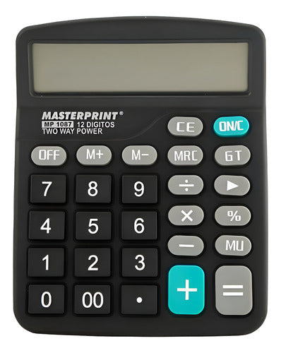 Calculadora Eletrônica 12 Dígitos De Mesa - Masterprint