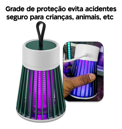 Armadilha Repelente Mata Insetos Pernilongos Elétrica Led Uv