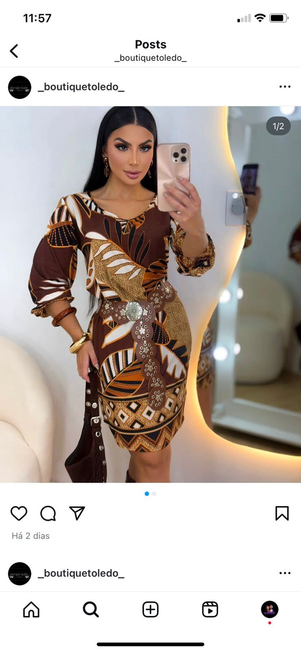 VESTIDO FARM DE MALHA