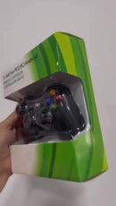 Controle Xbox 360 Sem Fio e Com Fio Preto Wireless Joystick Para Computador Ps3 e Android