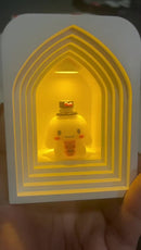 Luminária Abajurzinho luz noturna Led fofa Kuromi + 3 bateria