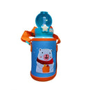 Garrafa Térmica Inox Infantil Canudo Alça E Bolsinha 500ml