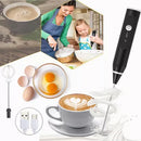 Batedor Misturador Mixer Elétrico para Bebidas Leite Café Clara de Ovo 2 em 1